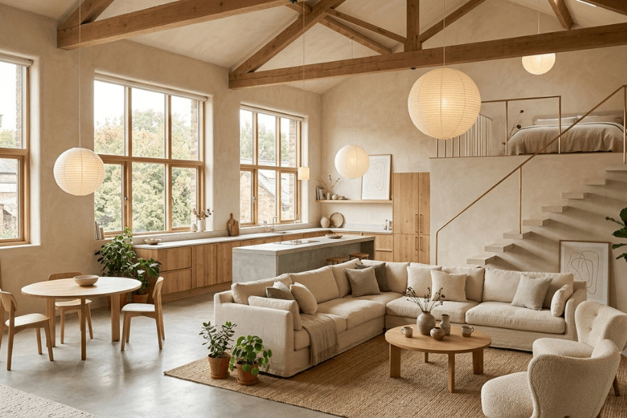 soft minimalismus loftovy byt